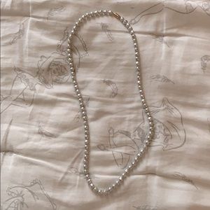 Silver Pearl Necklace
